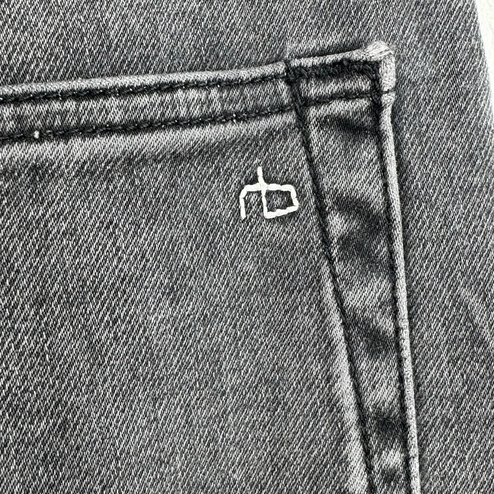 Rag & Bone Slim Jeans Mens 30x32 Gray Fit 2 Tapered Dark Wash Stretch Denim